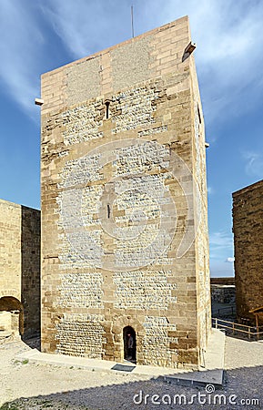The Templar castle of Monzon. Of Arab origin 10th century Huesca Spain Stock Photo
