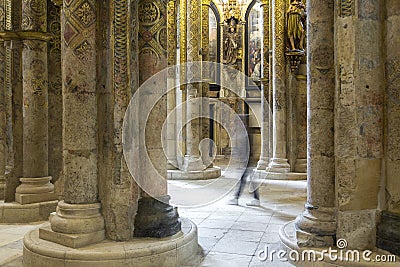 Templar charola in Convent of Christ Tomar Stock Photo