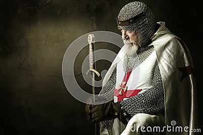 Templar knight Stock Photo