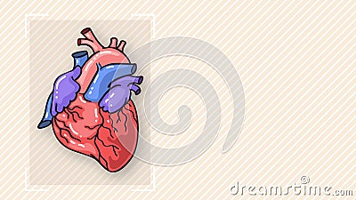 Template Animation Human Beat Heart. Cartoon Style Illustration of a Human  Anatomy. Concept for Medical or Scientific Stock Footage - Video of motion,  healthy: 186749862