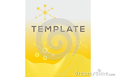 Template biotechnical layout Stock Photo