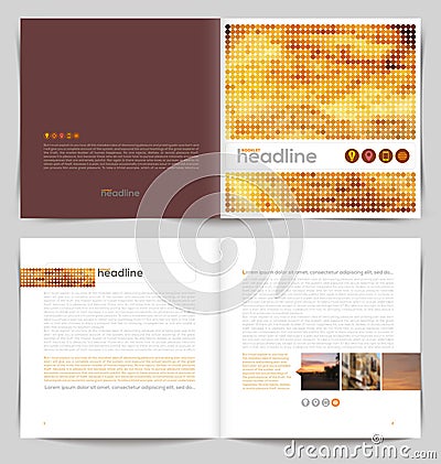 Template booklet design Vector Illustration