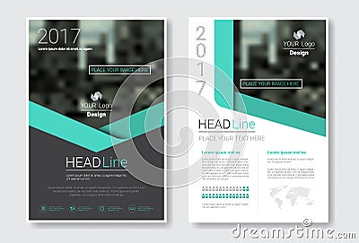 Template Design Brochure, Annual Report, Magazine, Poster, Corporate Presentation, Portfolio, Flyer With Copy Space Vector Illustration