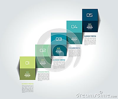 Template, diagram, chart, timeline, Infographic staircase step business vector design. Vector Illustration