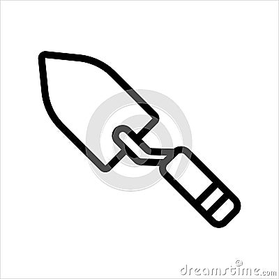 Small shovel construction tool icon Vector Illustration