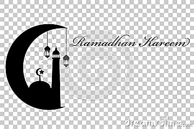 Template Greeting or Background, Ramadhan Kareem Vector Illustration