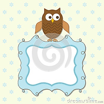Template greeting card Vector Illustration
