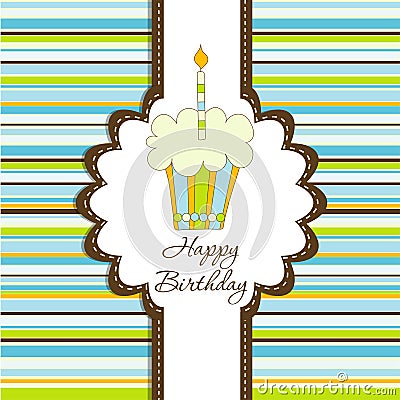 Template greeting card Vector Illustration