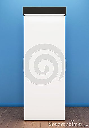 Template of illuminated advertising stand Stock Photo