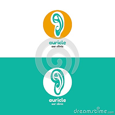Template logo for auricle Vector Illustration