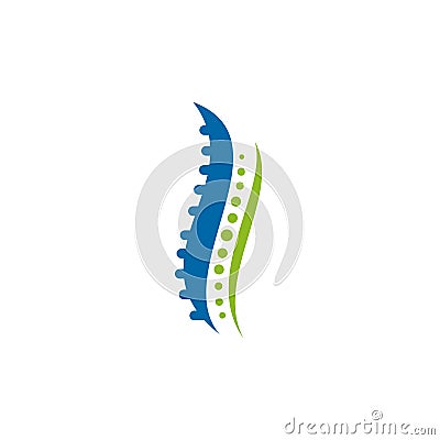 Chiropractic clinic logo design vector template Vector Illustration