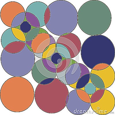 The template sample pattern circles Stock Photo