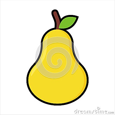 Fruits Pears Illustration Vector Illustration