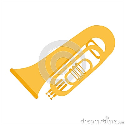 Illustration Trumpet Instrument Vector Illustration