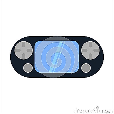 PSP Electronic Gadget Illustration Vector Illustration