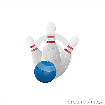 Bowling Championship Sport Vector Illustration