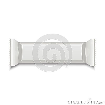 Template White Blank Sweet Stick. Vector Vector Illustration