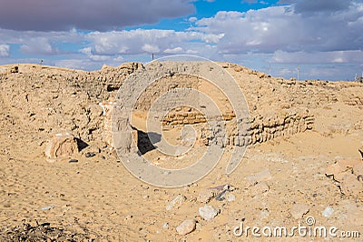 Temple of Ain-al-Muftella, Egypt Stock Photo