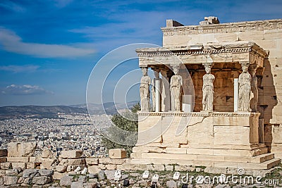 The temple in the ancient capital of Greece Editorial Stock Photo