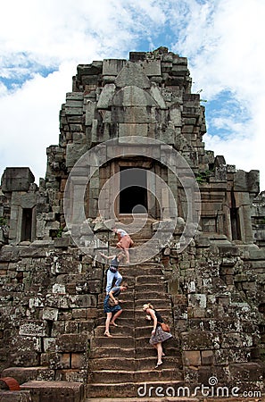 Temple Angkor Wat Editorial Stock Photo