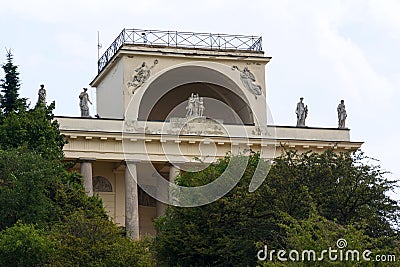 Temple of Apollo in Lednice-Valtice cultural landscape, Moravia, Czech Republic Stock Photo