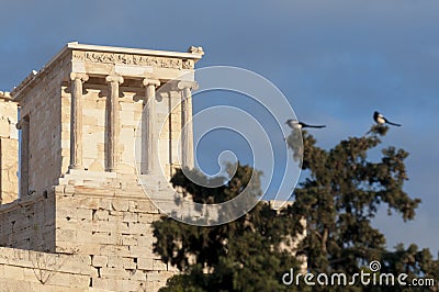 Temple of athena nike Stock Photo