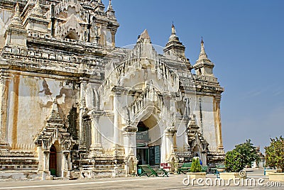 Temple in the Bagan archaeological zone Editorial Stock Photo