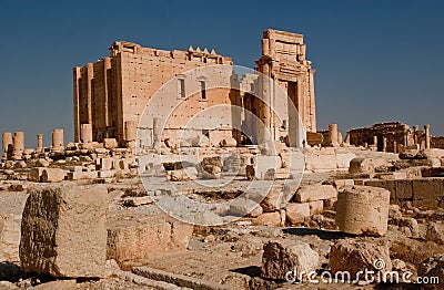 Temple of Bel in Palmyra Stock Photo