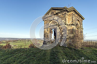 The Temple Black Dick`s Tower near Mirfield, West Yorkshire Stock Photo
