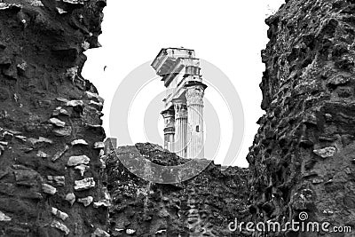 Temple of Castor and Pollux Stock Photo