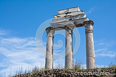 Temple of Castore and Polluce Stock Photo