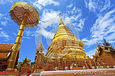 Temple in Chiang Mai, Thailand. Stock Photo