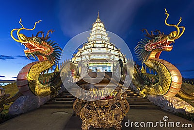 Temple in chiang rai province, thailand. Stock Photo