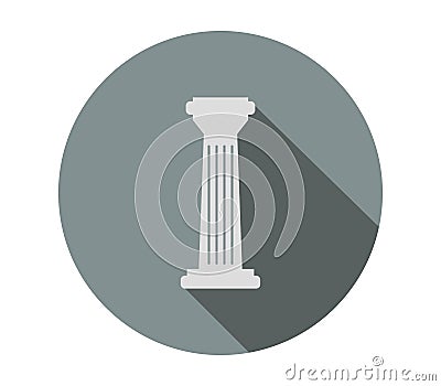 Temple column icon illustrated Stock Photo