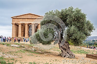 Temple of Concord Agrigento Editorial Stock Photo