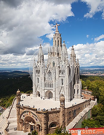 Temple Expiatori del Sagrat Cor Stock Photo