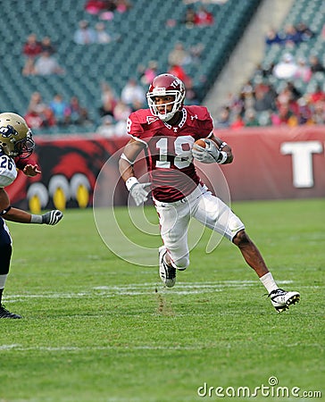 Temple football wide receiver Rod Streater Editorial Stock Photo