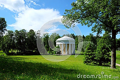 Temple of Friendship in Pavlovsk, Russia Stock Photo