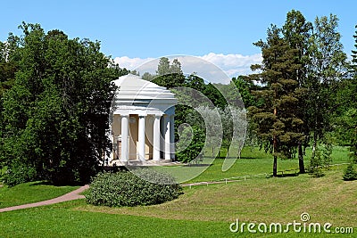 Temple of Friendship in Pavlovsk, Russia Stock Photo