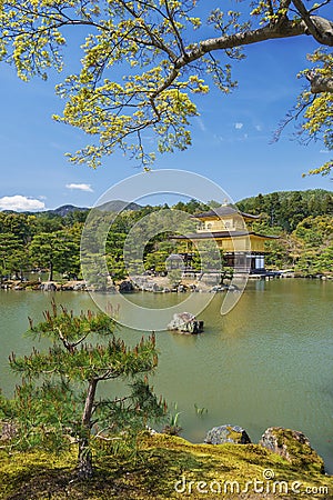 Temple of the golden Pavilion in Kyoto, Japan Stock Photo