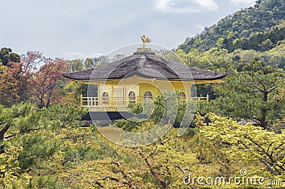 Temple of the golden Pavilion in Kyoto, Japan Stock Photo