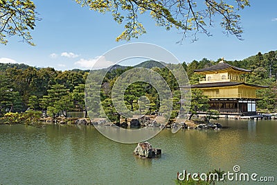 Temple of the golden Pavilion in Kyoto, Japan Stock Photo