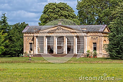 The Temple Greenhouse in Croome Park, Worcestershire. Editorial Stock Photo