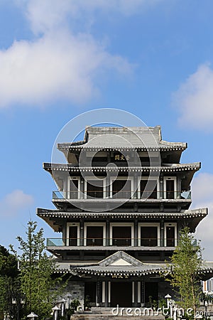 The temple in guinyang,china Stock Photo