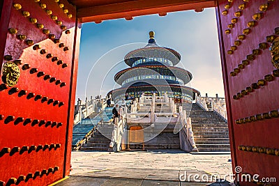 The temple of heaven in Beijing Editorial Stock Photo