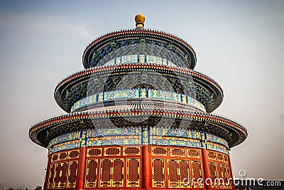 The Temple of Heaven in the Forbidden City in Beijing, China Editorial Stock Photo