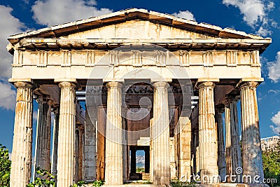 The Temple of Hephaistos, Greece Stock Photo