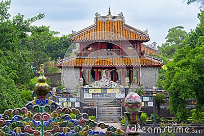Temple in Hue Vietnam Stock Photo