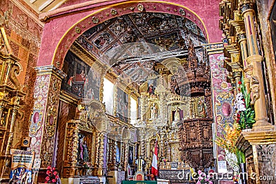 Temple of the Immaculate Virgin of Checacupe. Cusco, Peru Editorial Stock Photo