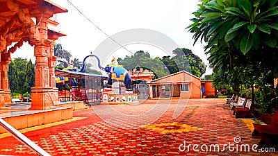 This is a TEMPLE India near BARDOLI Stock Photo